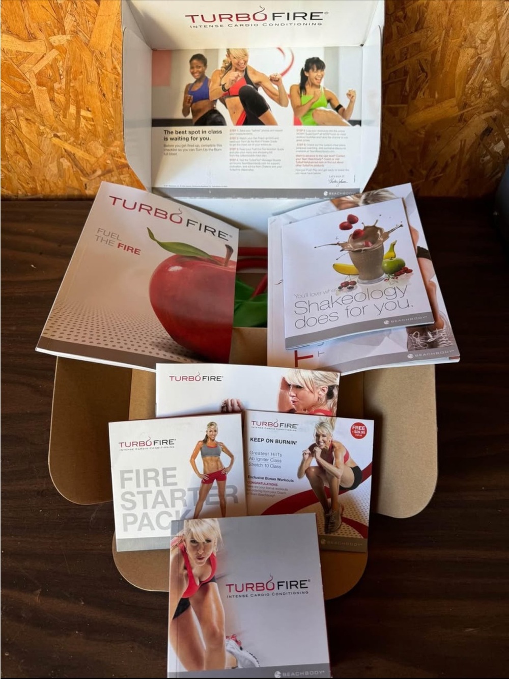 Beachbody TurboFire Workout Kit with Red and White Covers
